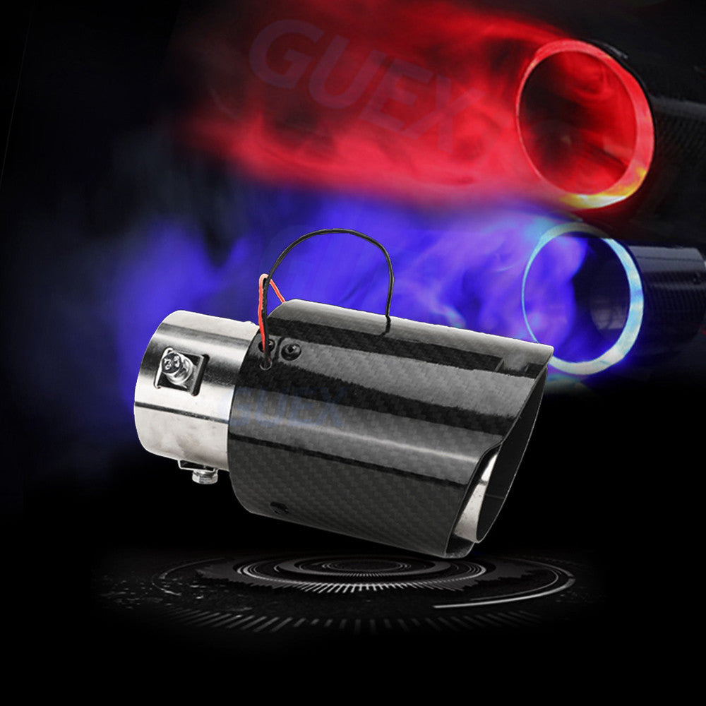 Fire-breathing Luminous Tail Throat With Light Car Exhaust Pipe Modification