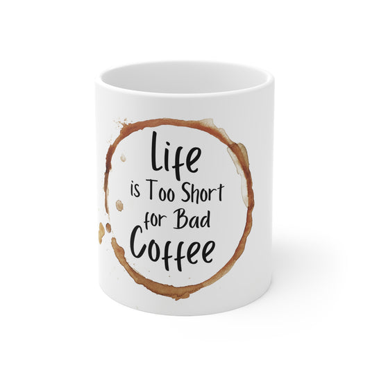 Message printed ceramic cup, a personalized gift option for your loved ones