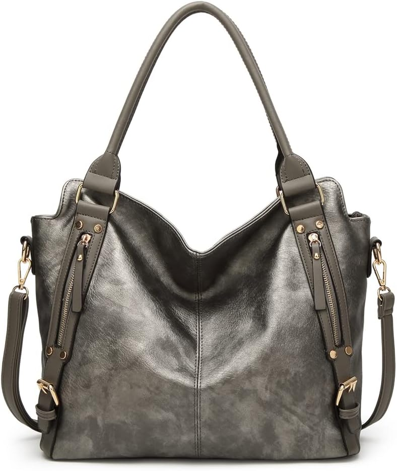 women Soft PU Leather shoulder bag - women's leather hobo handbags