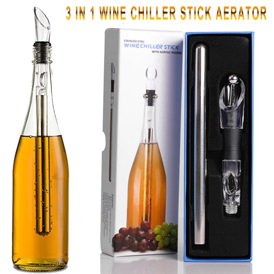 Wine Bottle Cooler Stick Stainless Steel Wine Chilling Rod