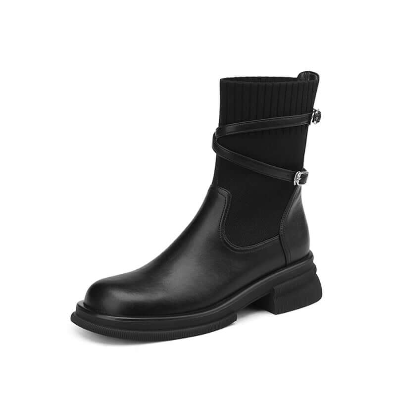 Women's Fall And Winter Retro Elastic Boots