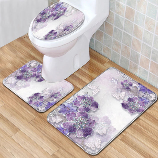 Modern Minimalist Bathroom Mats Three-piece Set