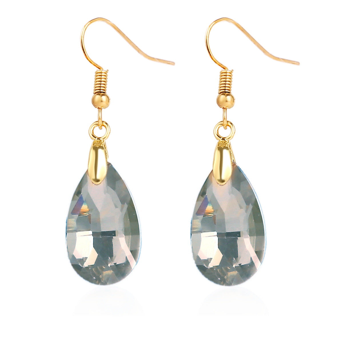 crystal dangle earrings & colorful drop crystal earrings