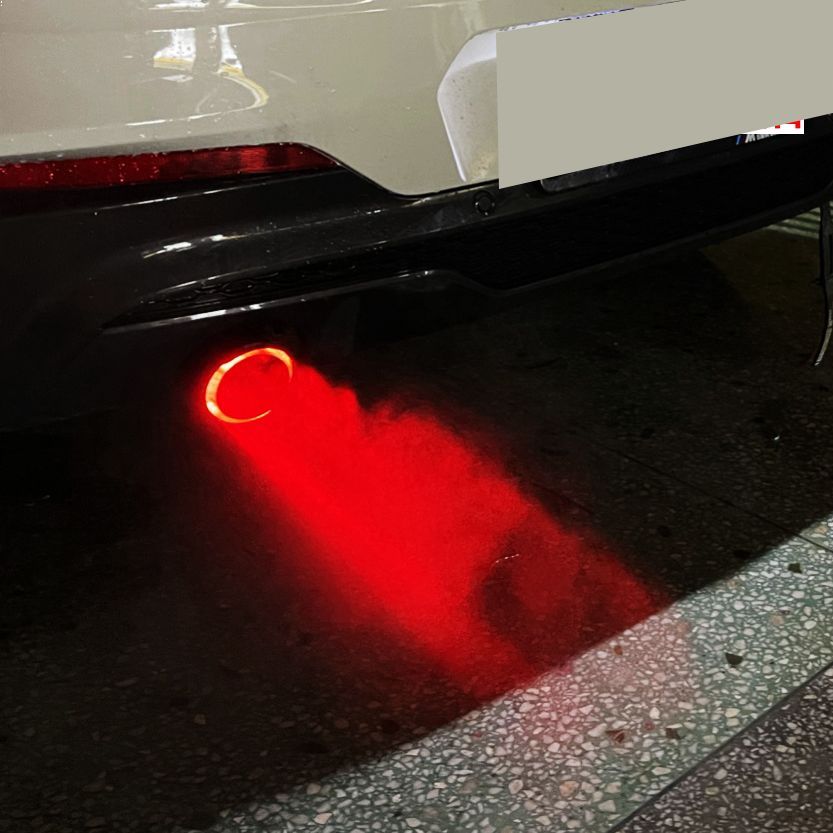 Fire-breathing Luminous Tail Throat With Light Car Exhaust Pipe Modification