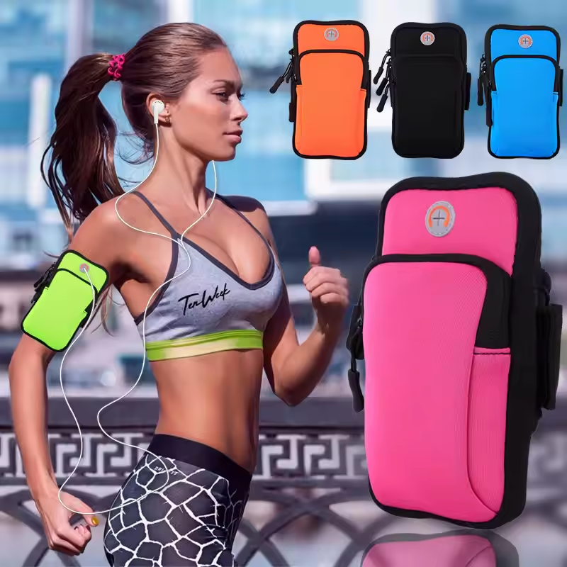 women armband bag - Arm Pouch Bag with Phone Holder - sports bag