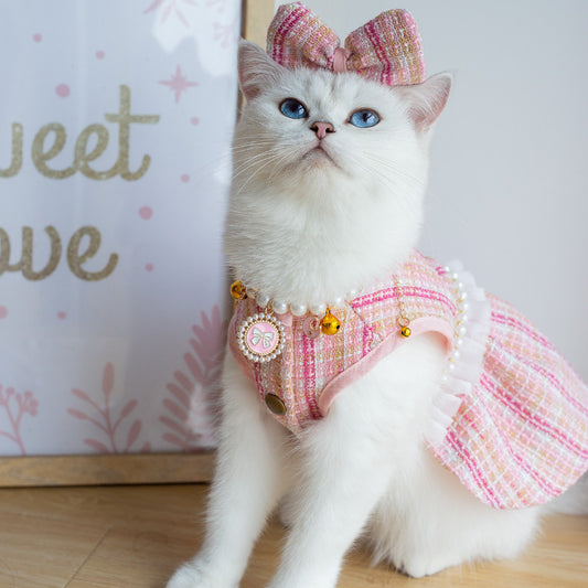 Cute Cat Dress - Fashionable Pet Skirt