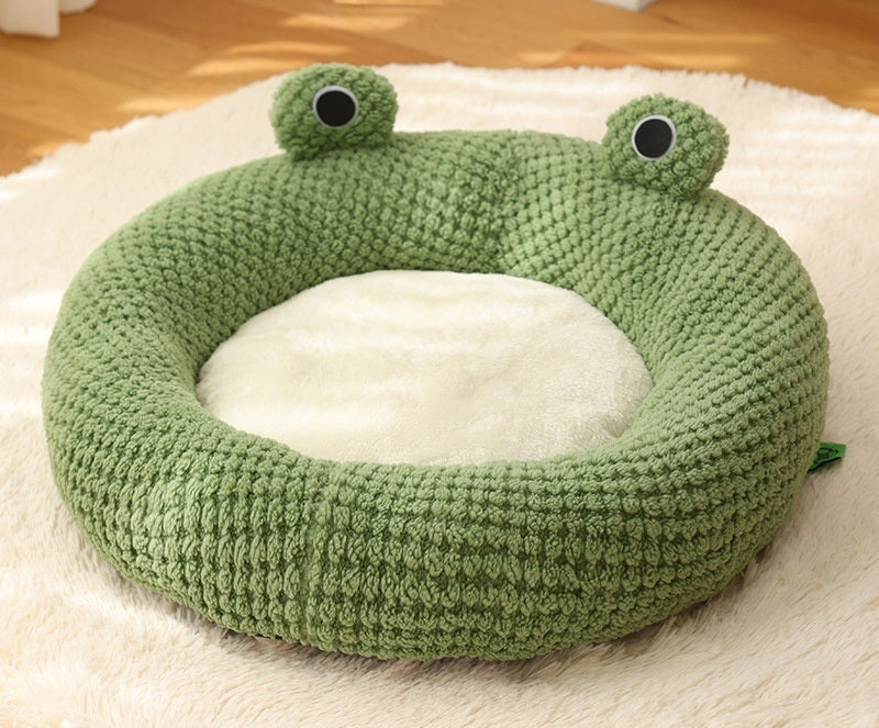 Green Frog Shaped Cat and Dog Nest, Pet Nest, Pet Kennel, Cat House