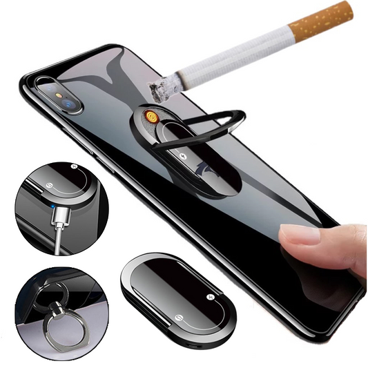 Mobile Phone Holder Multifunctional USB Plasma Lighter