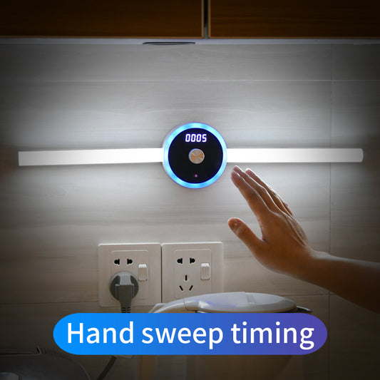 Smart LED Cabinet Light with Clock and Sensor