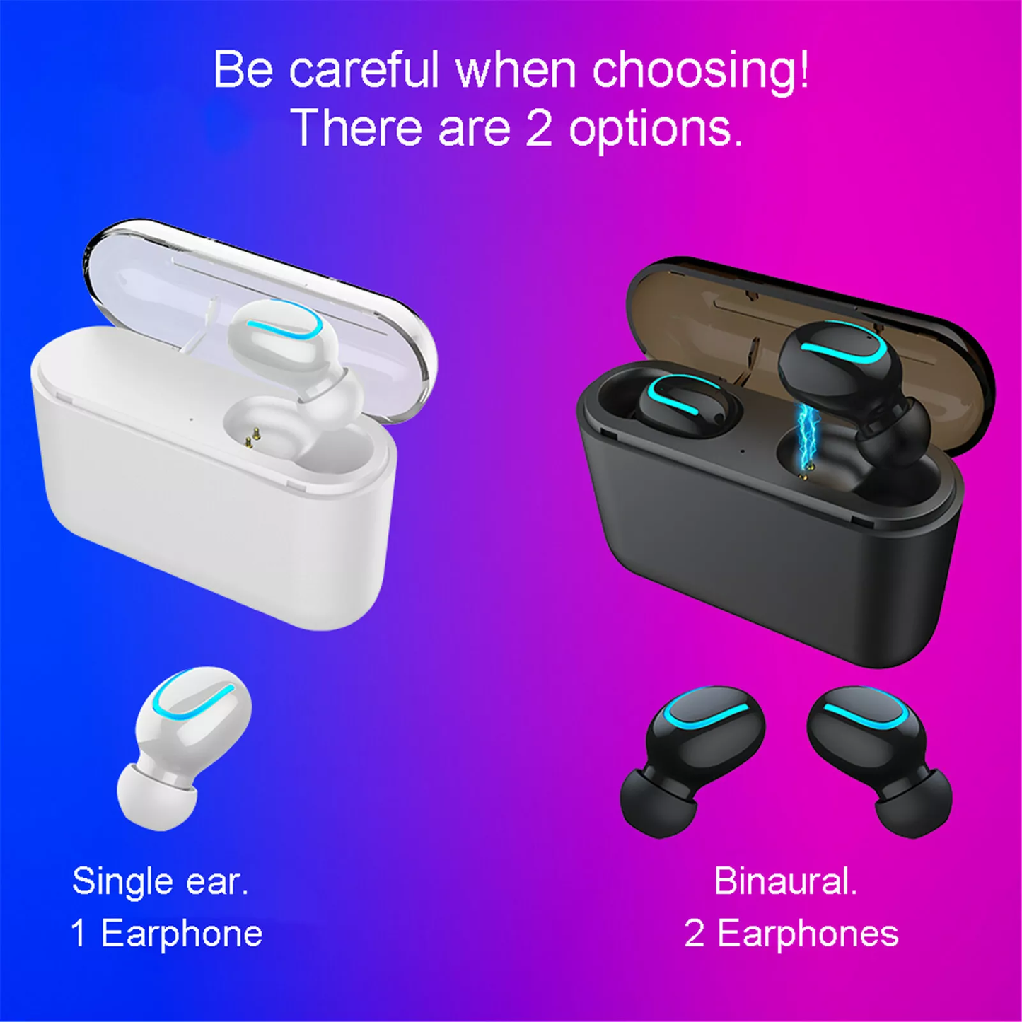 Wireless In-Ear Earbuds - Bluetooth and Waterproof Wireless Earbuds