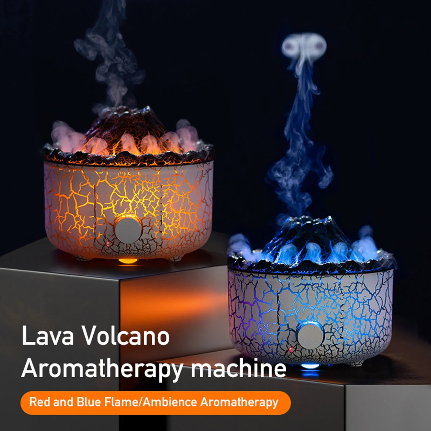 Humidifier Diffuser - Aromatherapy Machine - Flaming volcano Humidifier