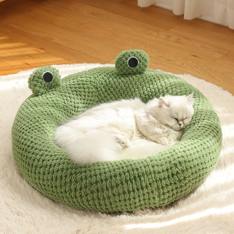 Green Frog Shaped Cat and Dog Nest, Pet Nest, Pet Kennel, Cat House