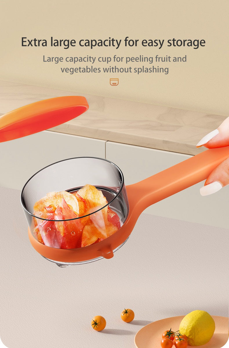 Multifunctional Peeler with Storage Bucket, Peeler with Storage Box