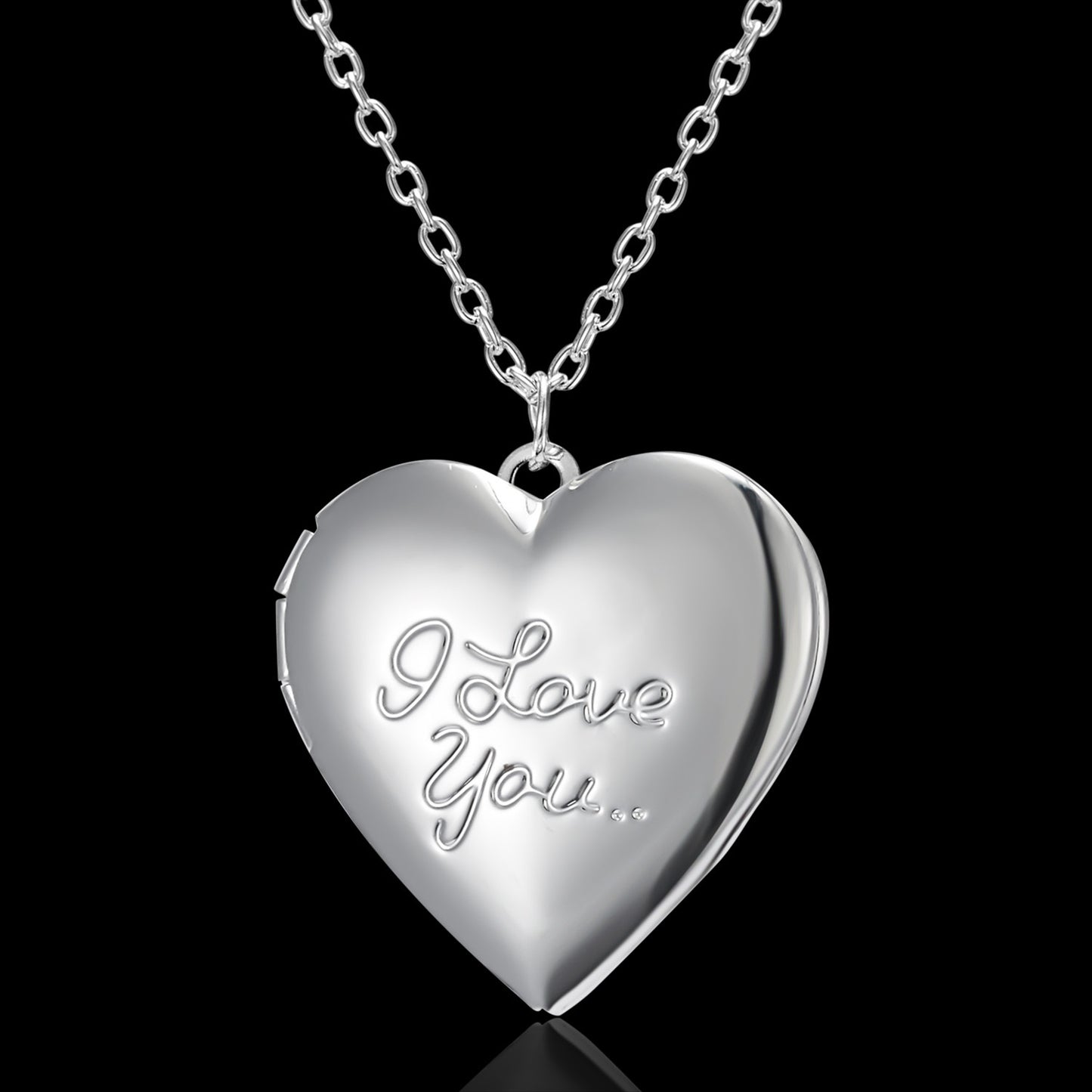 Heart-shaped Photo Frame Necklace