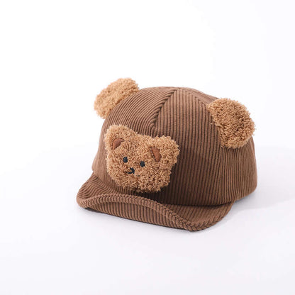 Teddy Bear Baby Hat - Baby Hat - Baby Adjustable Hat