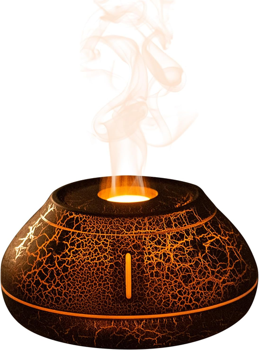 Lighted Aroma Diffuser - Colorful Flaming Simulation Desktop Humidifier