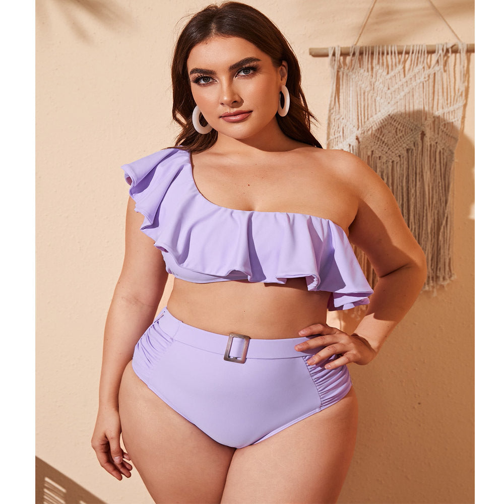 Women's Summer Solid Color Split Swimsuit