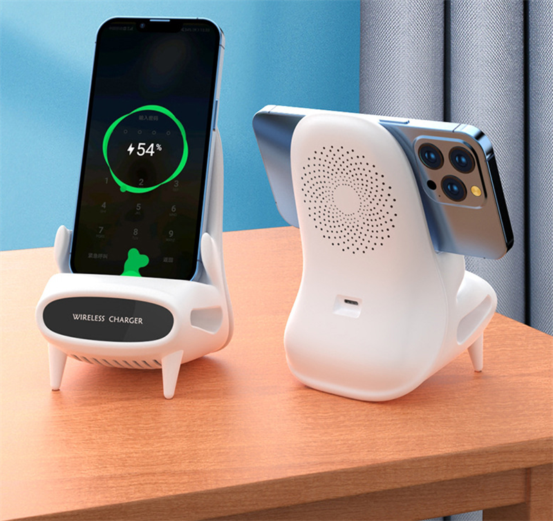 Portable Mini Chair Wireless Charger - Desk Mobile Phone Holder