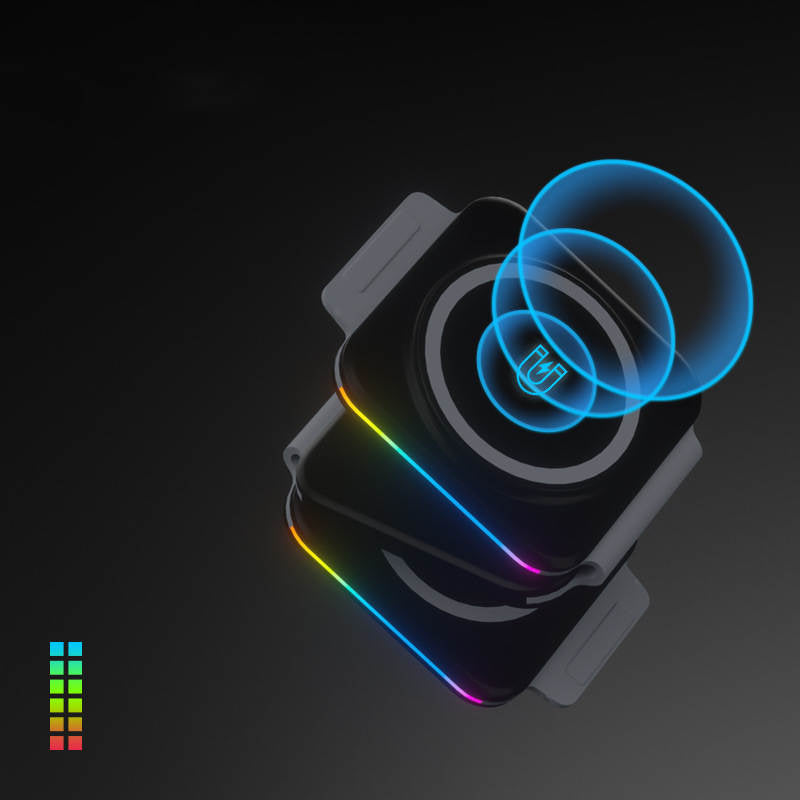 Compact design with magnetic absorption for efficient wireless charging