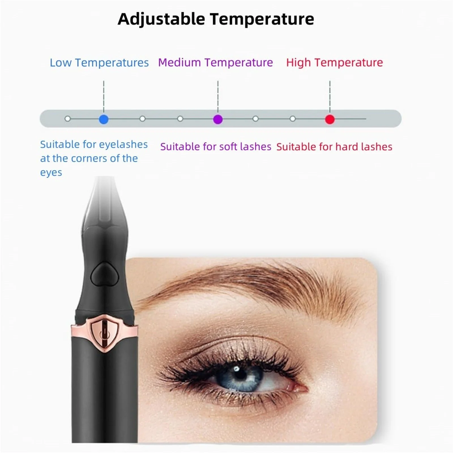 Women Electric Eyelash Curler - Heated Eyelash Styler - Eyelash Curler