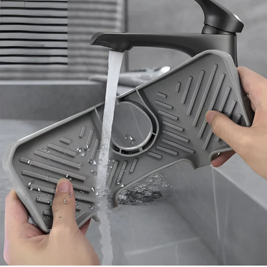 Splash Proof Faucet Drain Guard, Waterproof Kitchen Sink Splash Guard